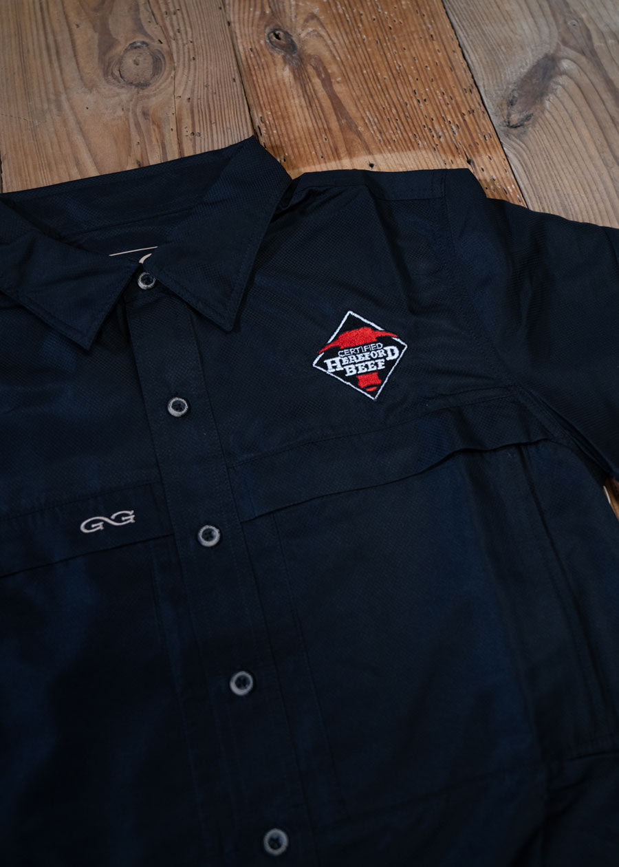 Certified Hereford Beef Logo Fishing Shirt