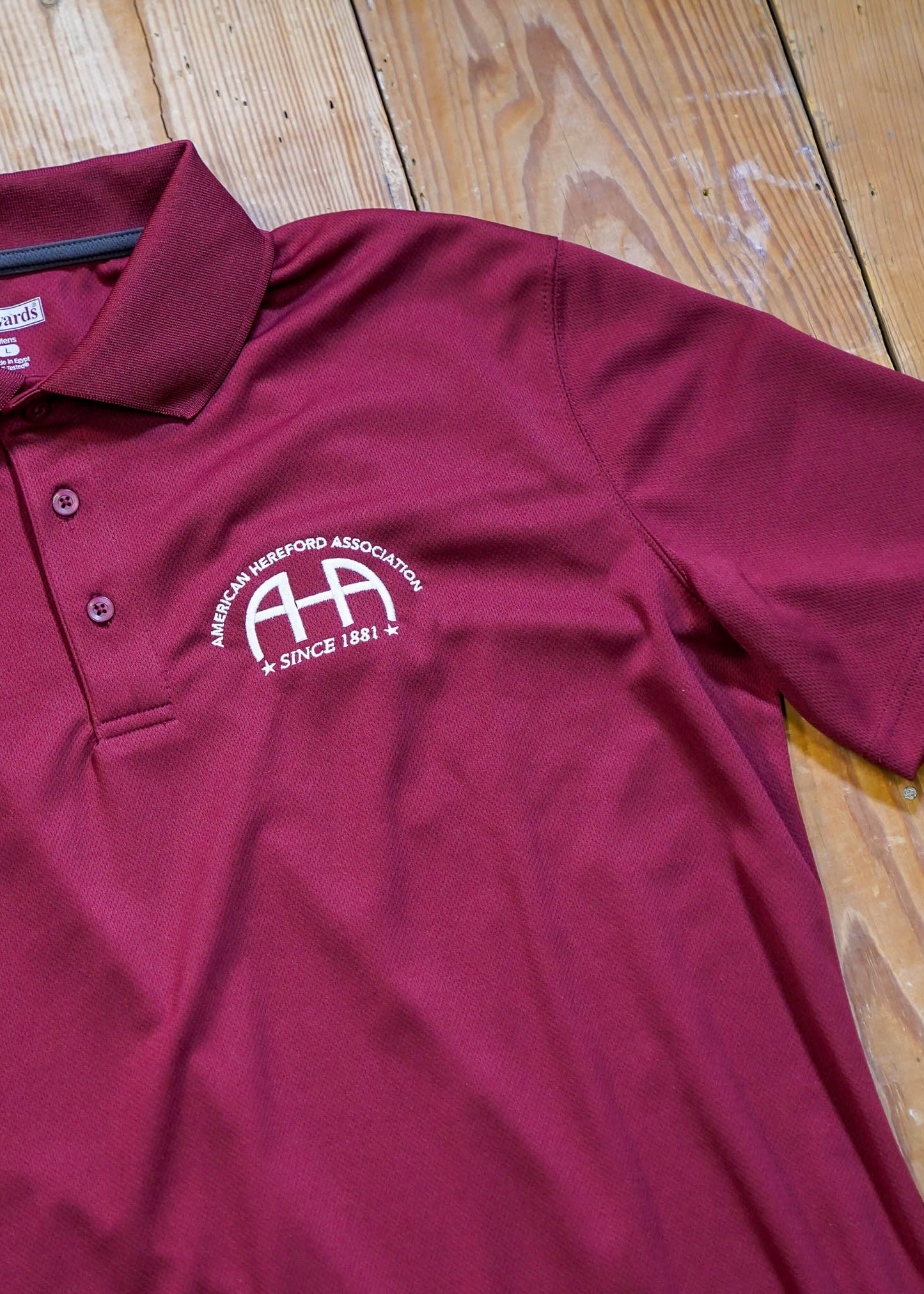 AHA Men's Polo - Burgundy