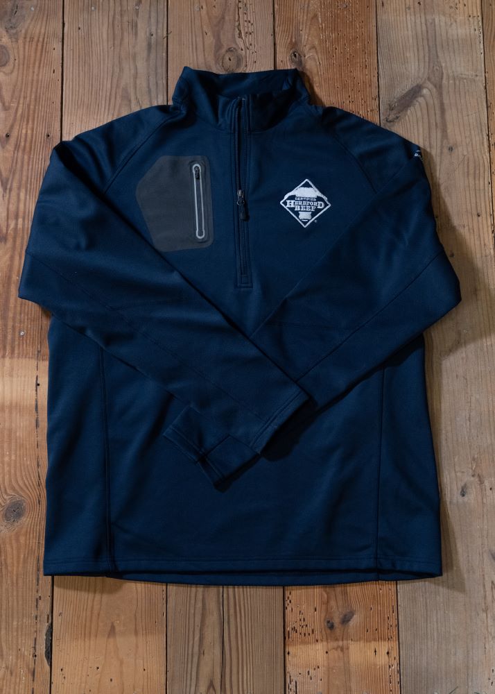 Certified Hereford Beef Fleece Eddie Bauer 1/2 Zip Pullover