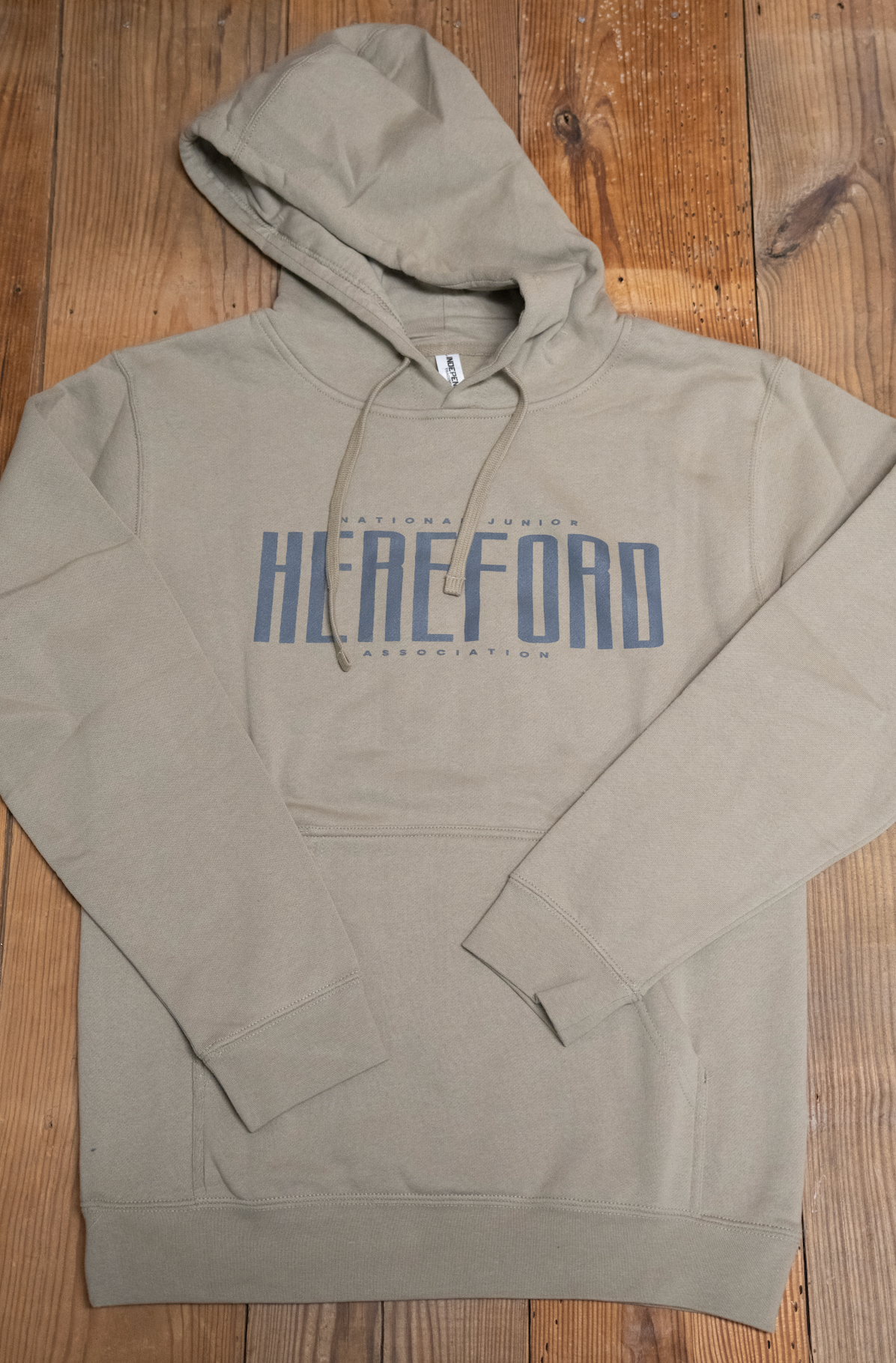 Retro NJHA Hereford Logo Hoodie-Cement
