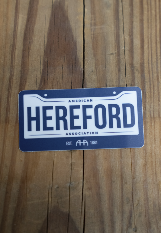 Hereford Plate Sticker
