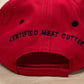 Red CHB Certified Meat Cutter Hat
